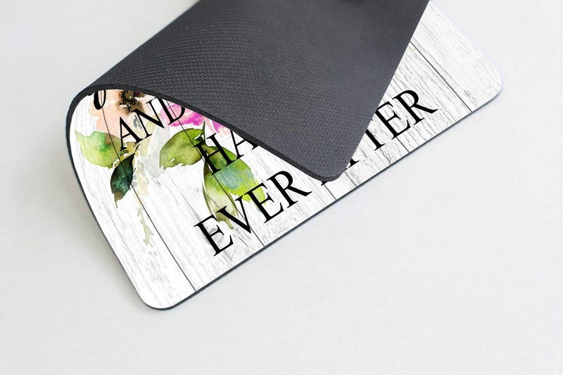 Smooffly Funny Quote Mouse Pad,A Wise Woman Once Said and she Lived Happily Ever After Computer Mouse Pad 9.5 X 7.9 Inch (240mmX200mmX3mm) - Image 2